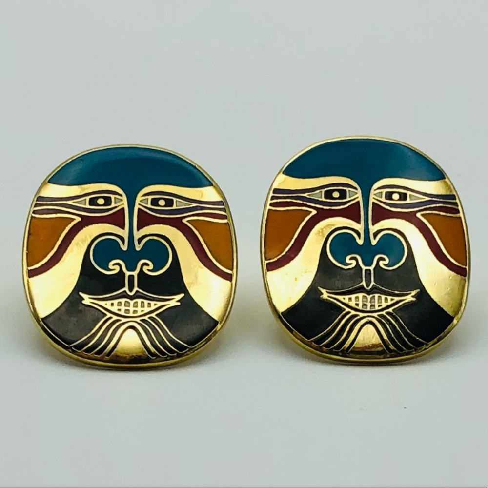 Laurel Burch Eiko Vintage Stud Earrings
